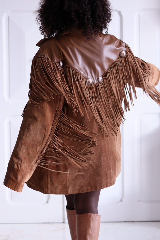 Western House veste à franges