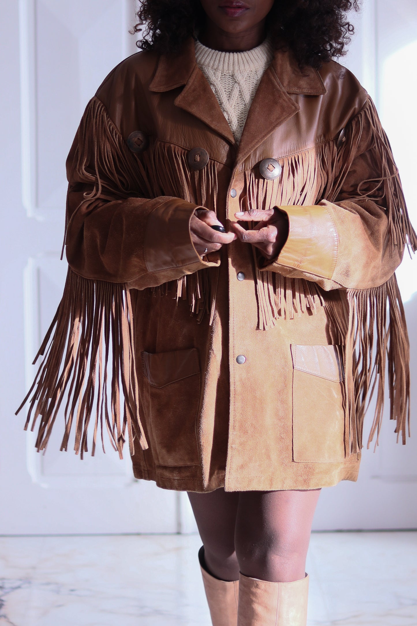 Western House veste à franges