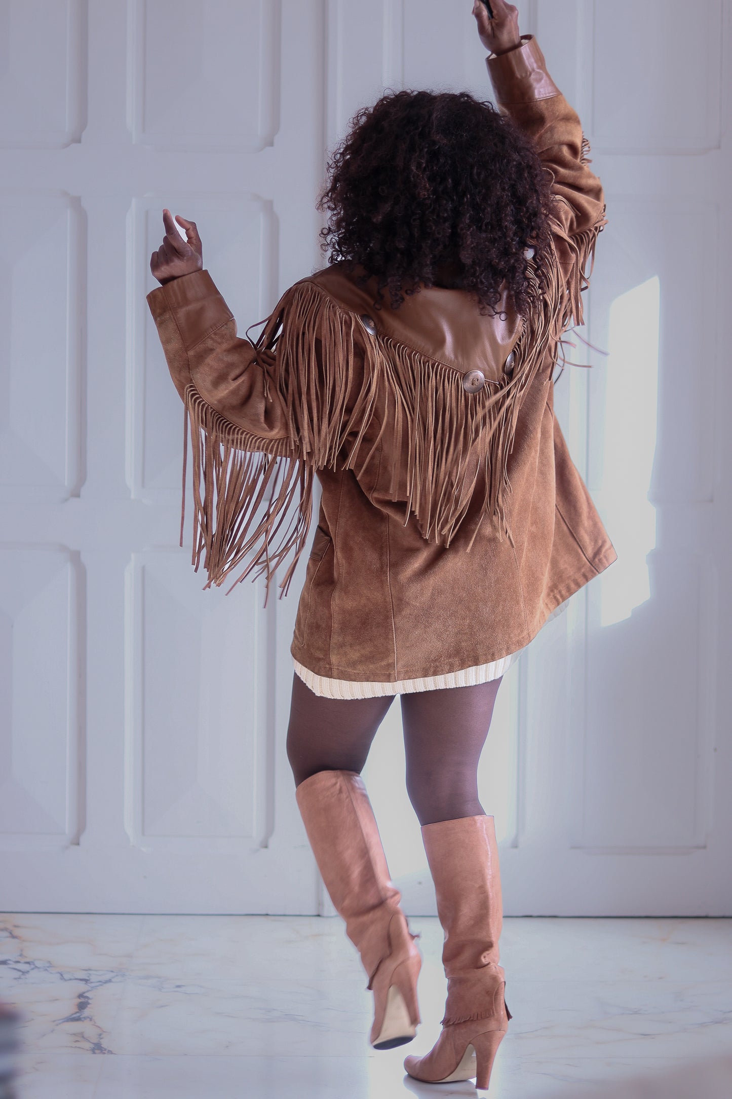 Western House veste à franges