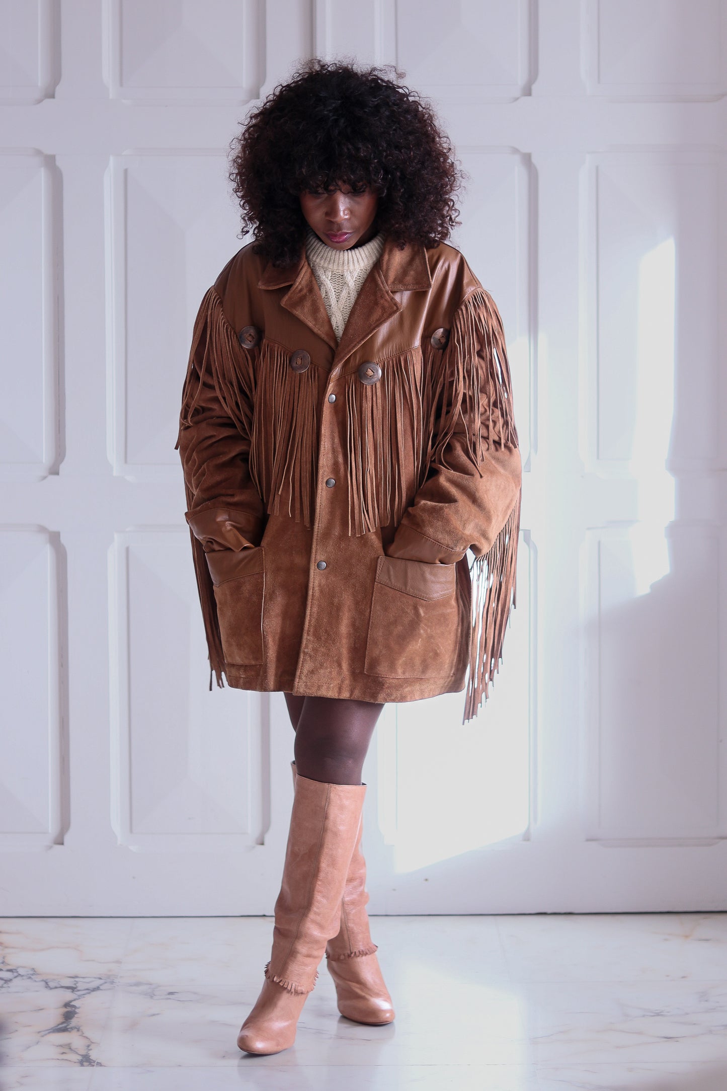 Western House veste à franges