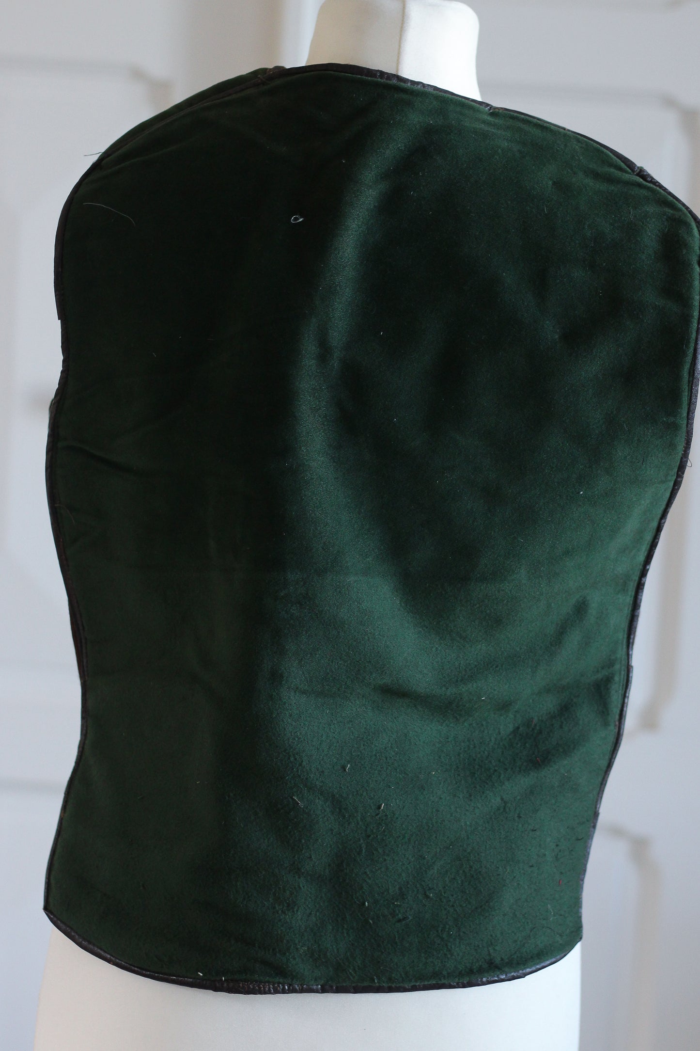 Gilet vintage sans manches vert forêt –