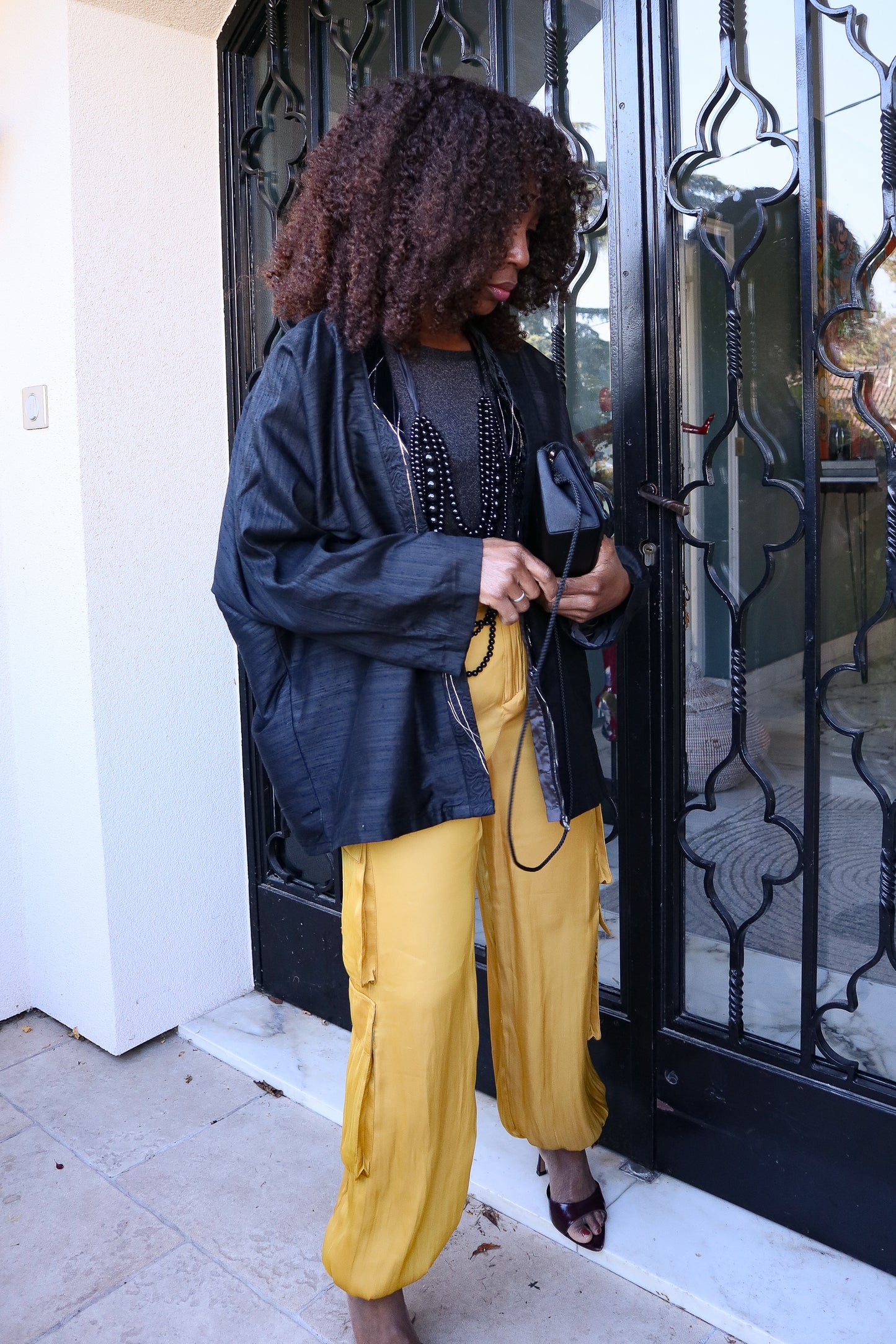 Veste kimono en soie