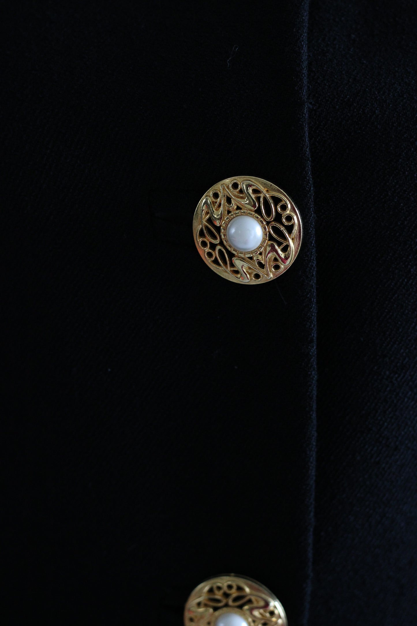 Sarah B veste vintage à boutons bijoux