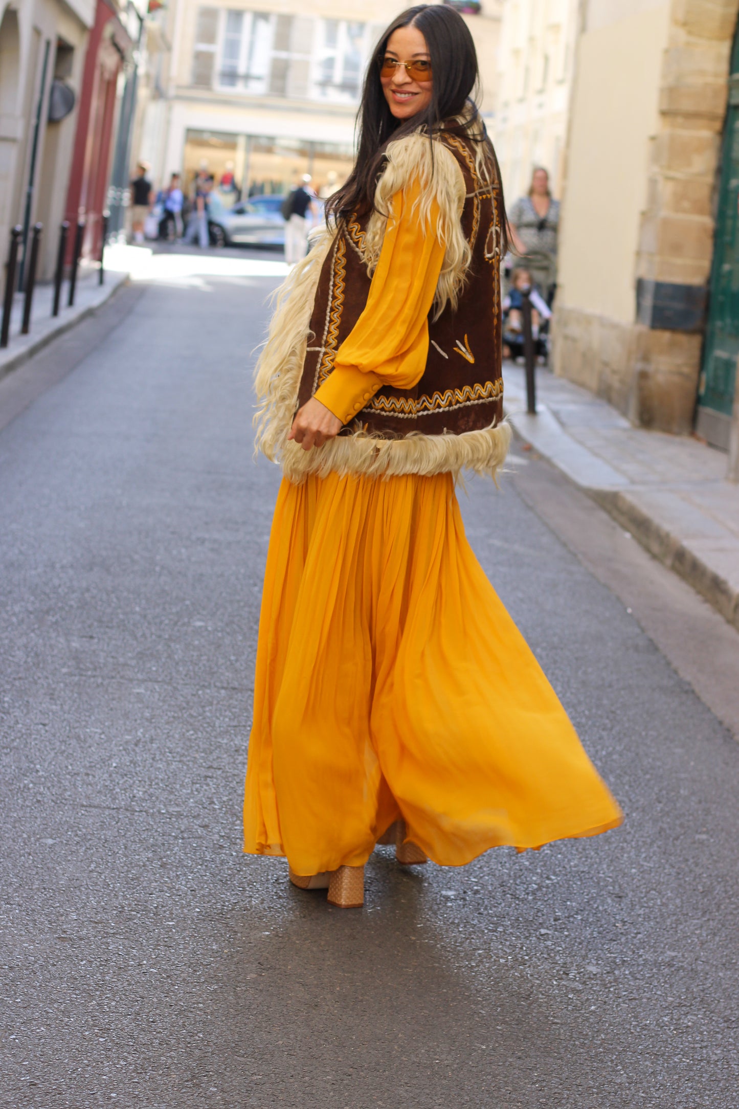 Gilet sans manches seventies