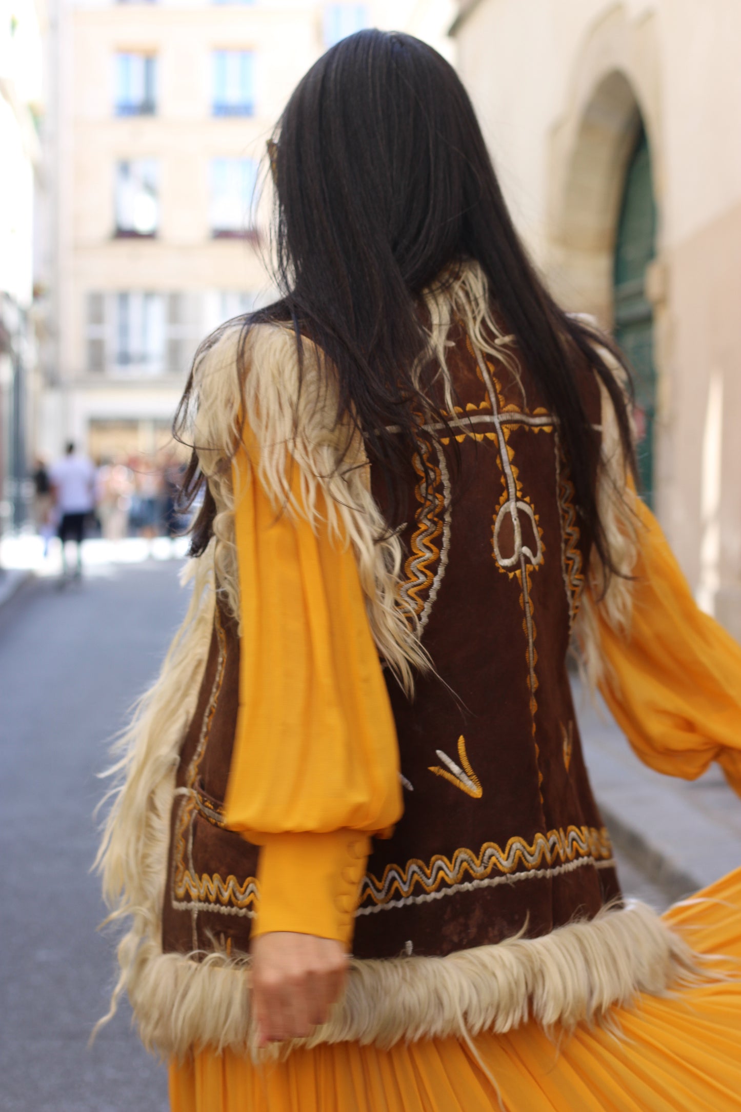 Gilet sans manches seventies