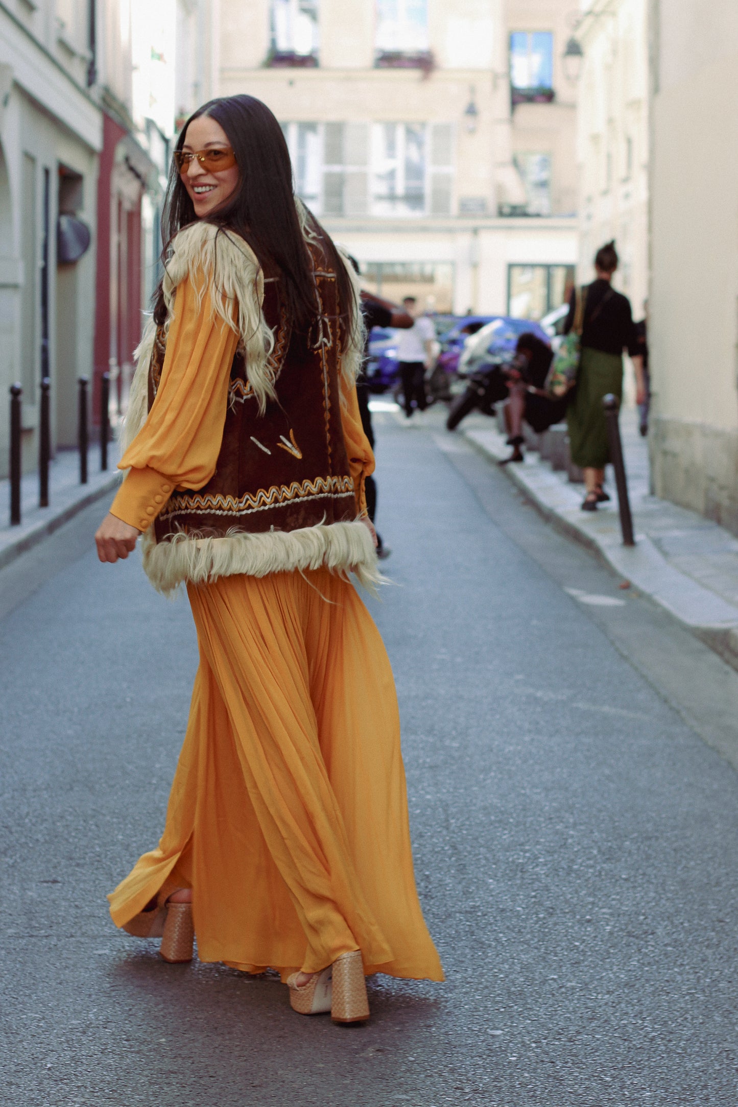 Gilet sans manches seventies