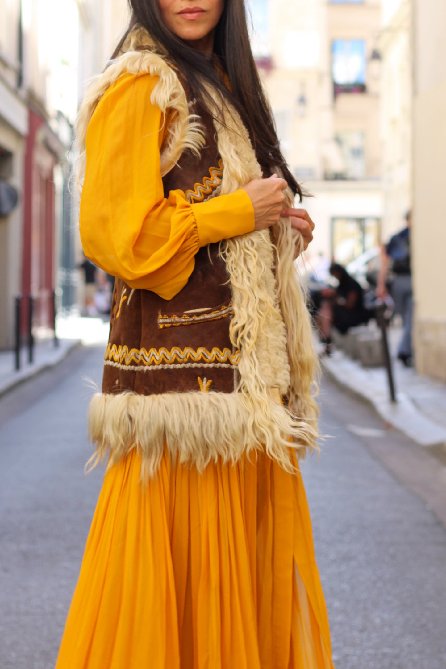 Gilet sans manches seventies