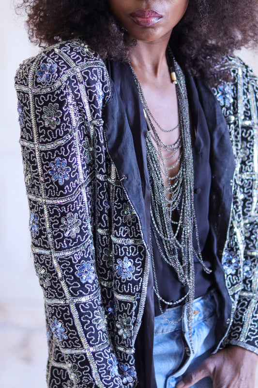 Veste à sequins vintage