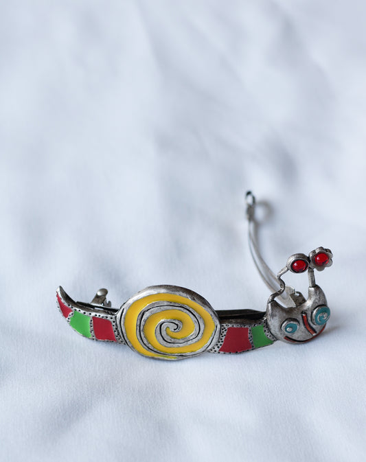 Barrette escargot fait main