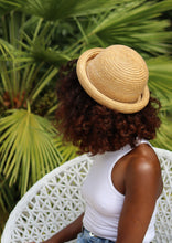 Charger l&#39;image dans la galerie, Chapeau cloche en paille
