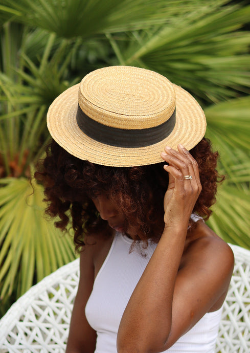 Chapeau canotier vintage