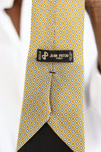 Charger l&#39;image dans la galerie, Jean Patou cravate à motif géométrique