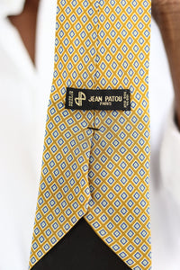 Jean Patou cravate à motif géométrique