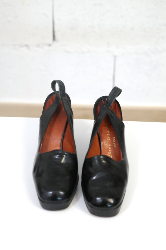 Escarpins vintage des années 70 Charles JOURDAN