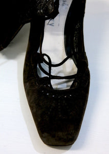 Escarpin en daim MICHEL PERRY