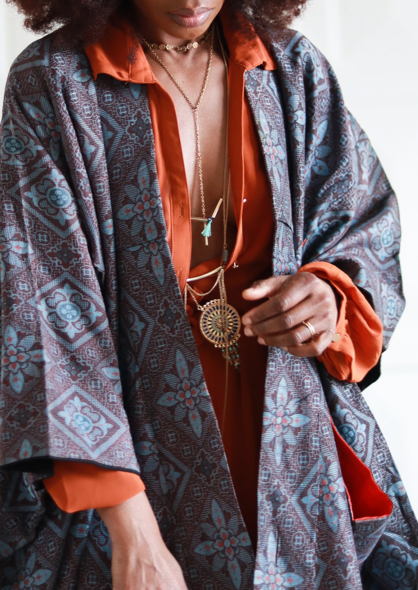 FAIT MAIN kimono imprimé