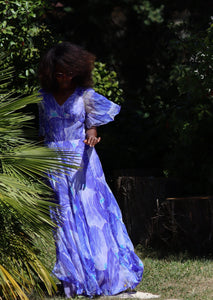 FAIT MAIN longue robe romantique