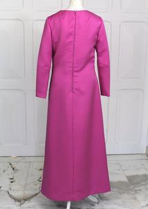 FAIT MAIN longue robe années 60