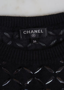 CHANEL tricot angora soie