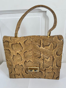 Sac à main en cuir années 50