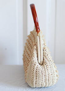 Sac tissage corde et perles