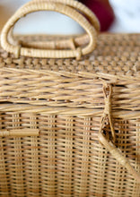 Charger l&#39;image dans la galerie, Mini sac à main en osier naturel